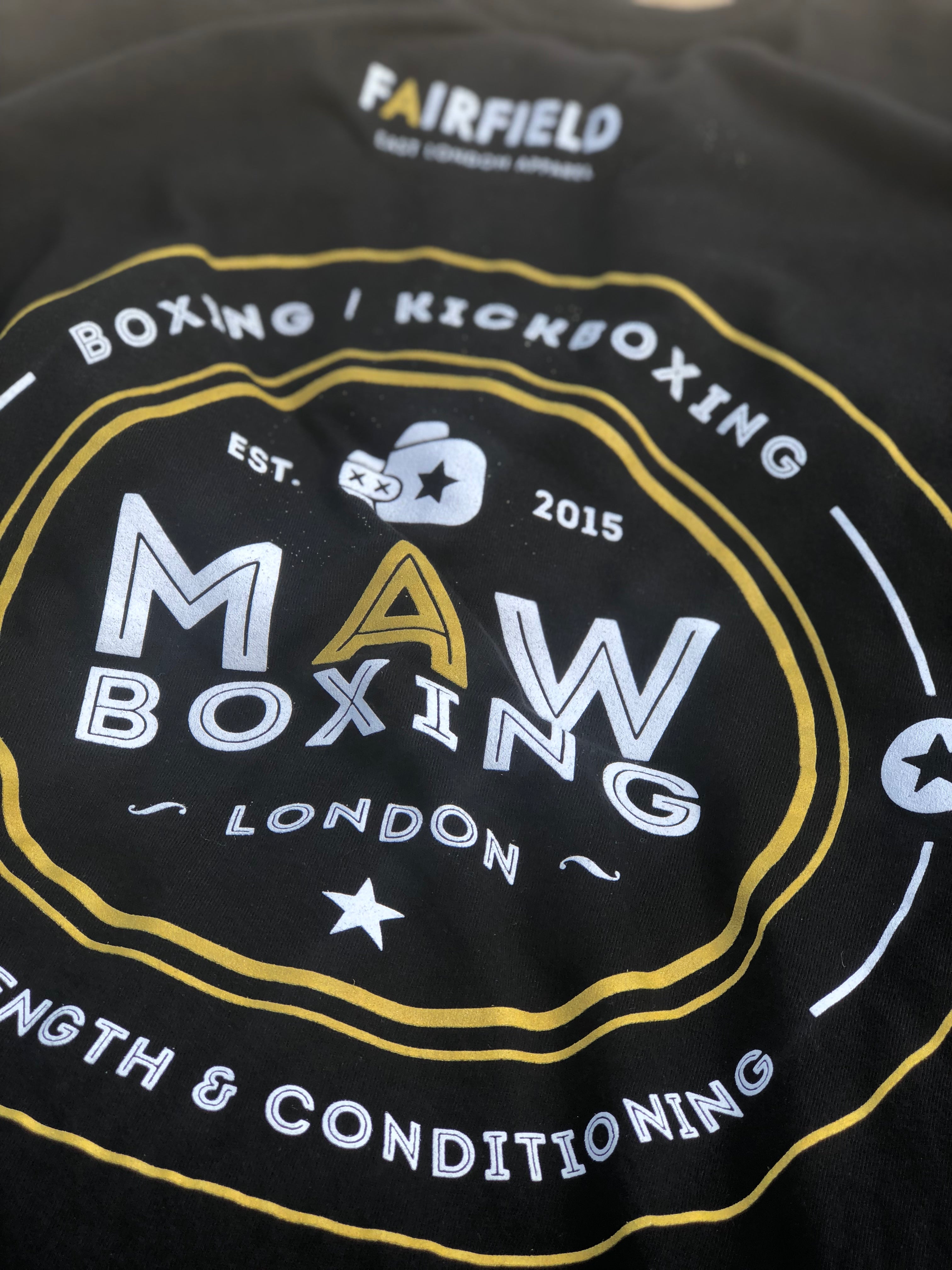 Fairfield/ MAW Boxing collab short sleeve tshirt